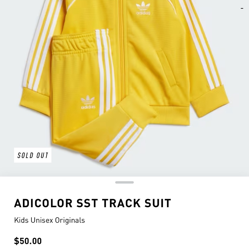 Adidas Bright Yellow Apparel
